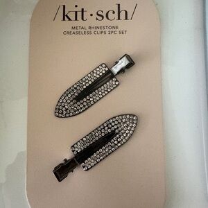 Kitsch Hematite Creaseless Hair Clips